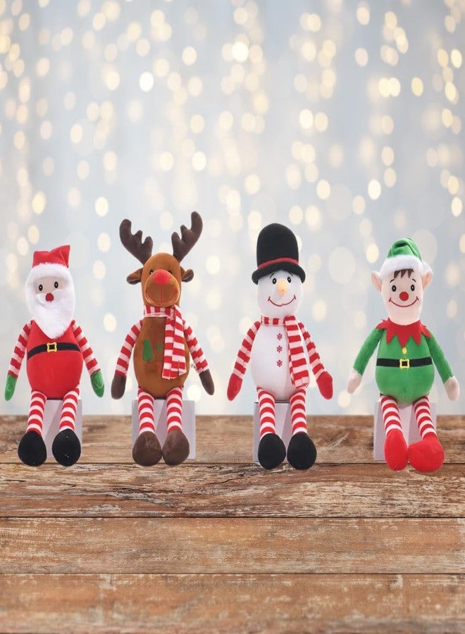 TechMax Solution مجموعة ألعاب عيد الميلاد القطنية من TechMax Solution، تتضمن سانتا كلوز، والرنة، ورجل الثلج، والجني، وهي هدايا مثالية لعيد الميلاد. - Image 4